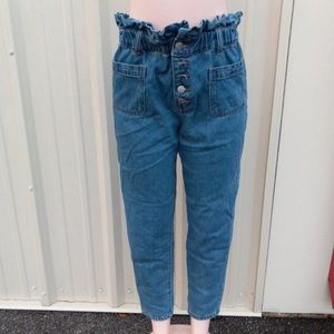 Size Large, high waisted womens jeans.
